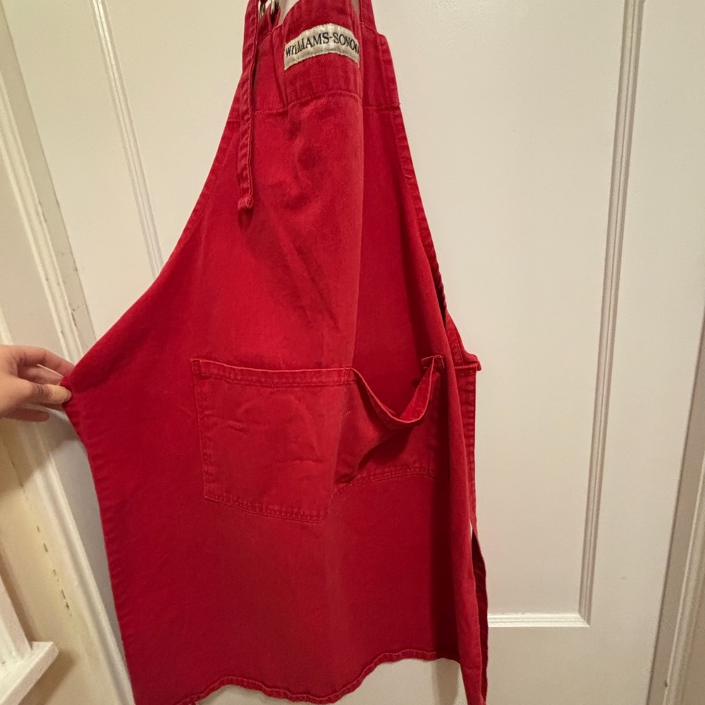Williams Sonoma Bold Red Apron
